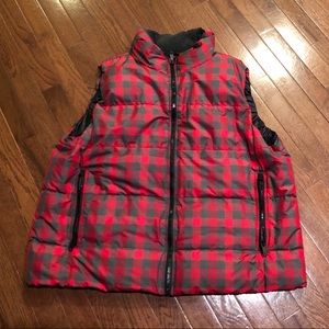Buffalo check vest